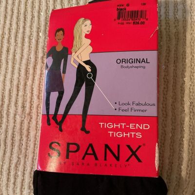SPANX TIGHT END BODY SHAPING TIGHTS High-Waisted Size G Black